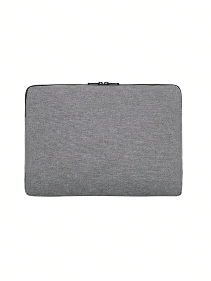 Gray Classic Briefcase Minimalist Zipper Waterproof