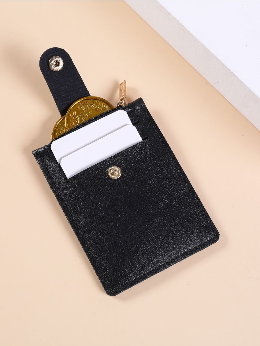 1pc Purse Ultra Thin Mini Business Bank Credit Card Holder Wallet Simple Small Coin Bag