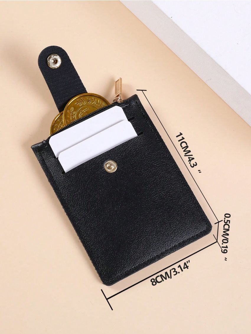 1pc Purse Ultra Thin Mini Business Bank Credit Card Holder Wallet Simple Small Coin Bag