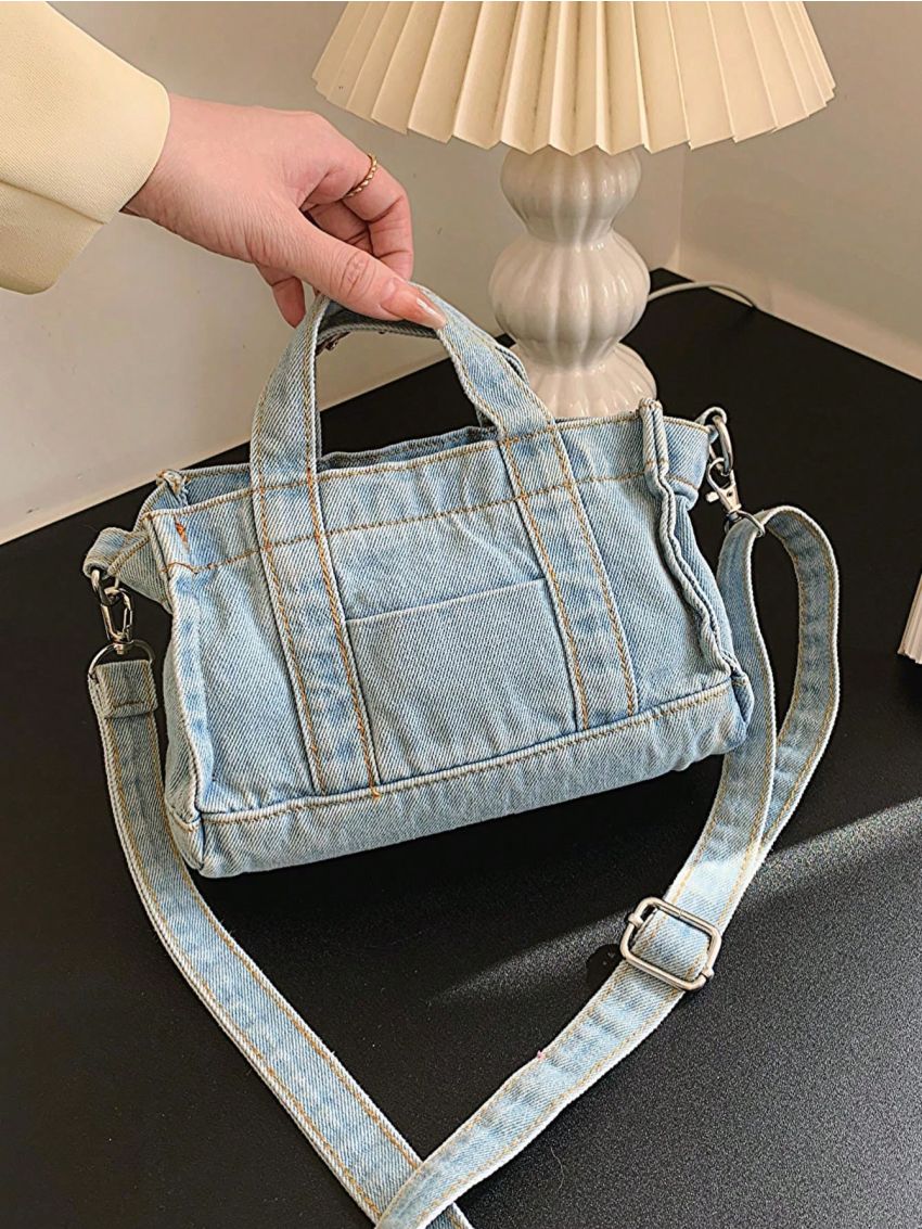 Casual Fashion Denim Women Bag Lady Handbag Denim Tote Women Shoulder Bag Denim Bag