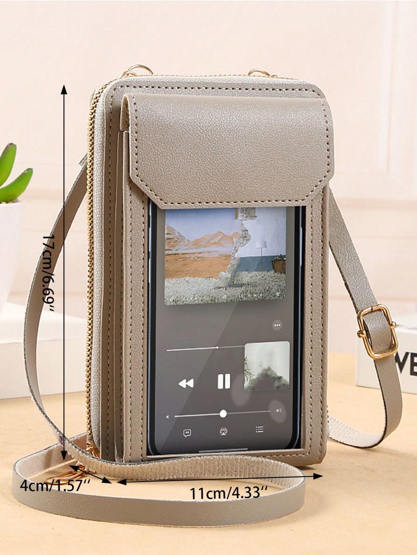 Small Crossbody Cell Phone Purse For Women, Mini Messenger Shoulder Handbag Wallet With Credit Card Slots