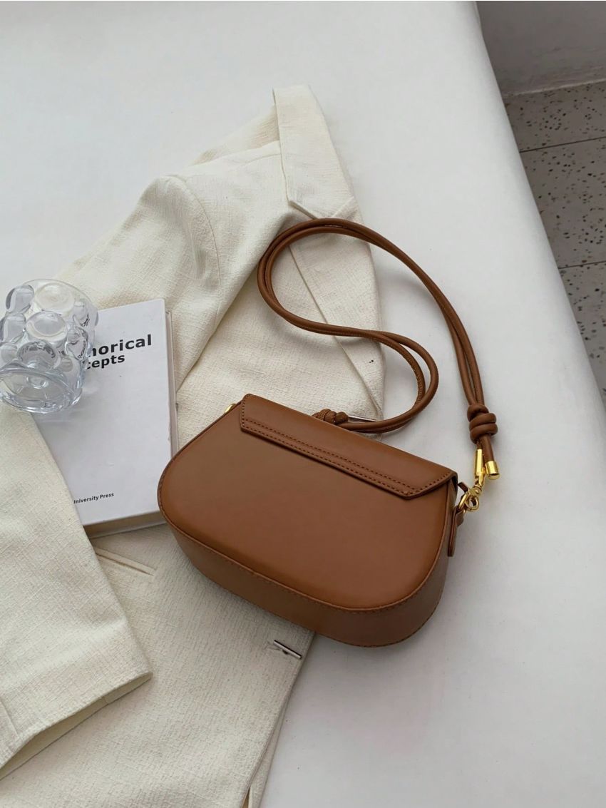 PU Dome Bag Turn-lock Embossed