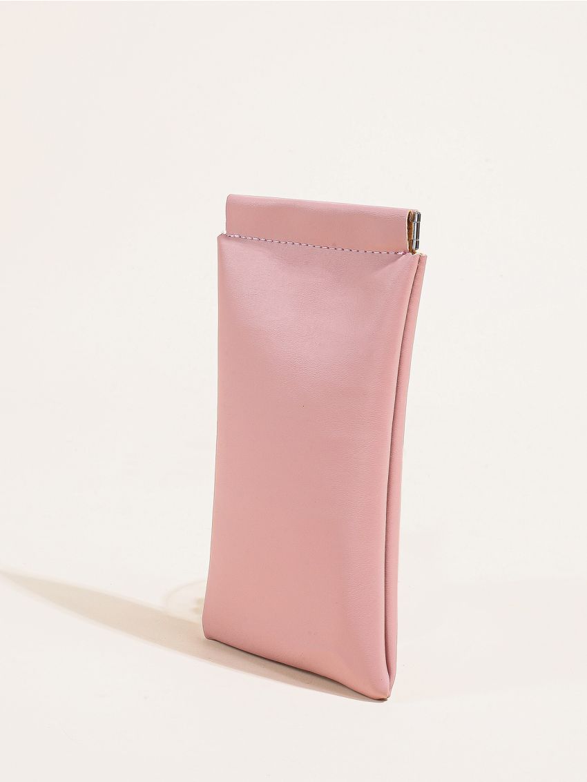 Minimalist Pink Phone Wallet Fashion