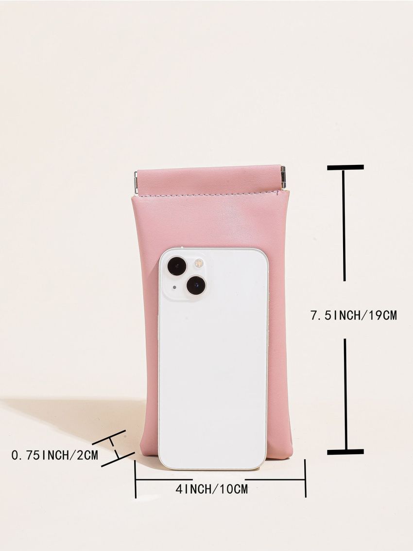 Minimalist Pink Phone Wallet Fashion