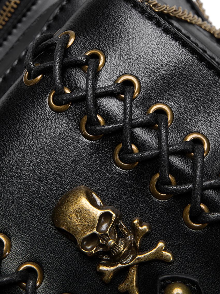 Motorcycle Rider Waist Bag Steampunk Hip Belt Bag Retro Punk Rock Bag Phone Pouch