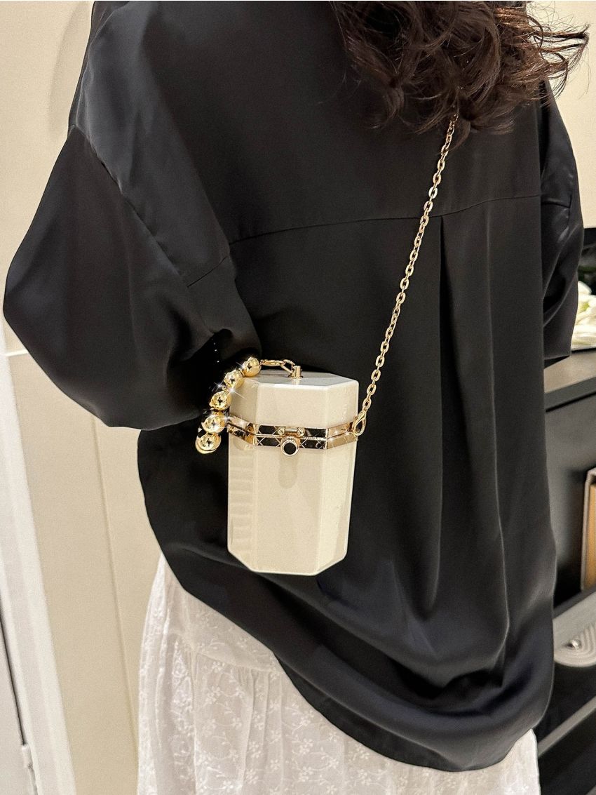 Mini Bucket Bag Chain PU