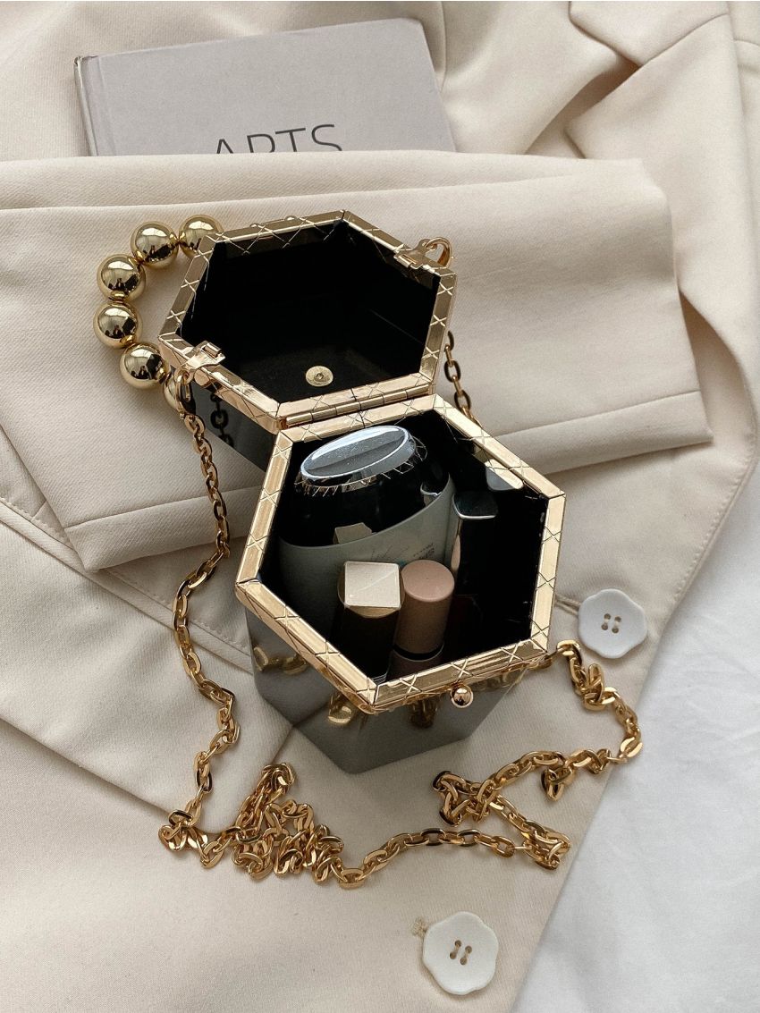 Mini Bucket Bag Chain PU