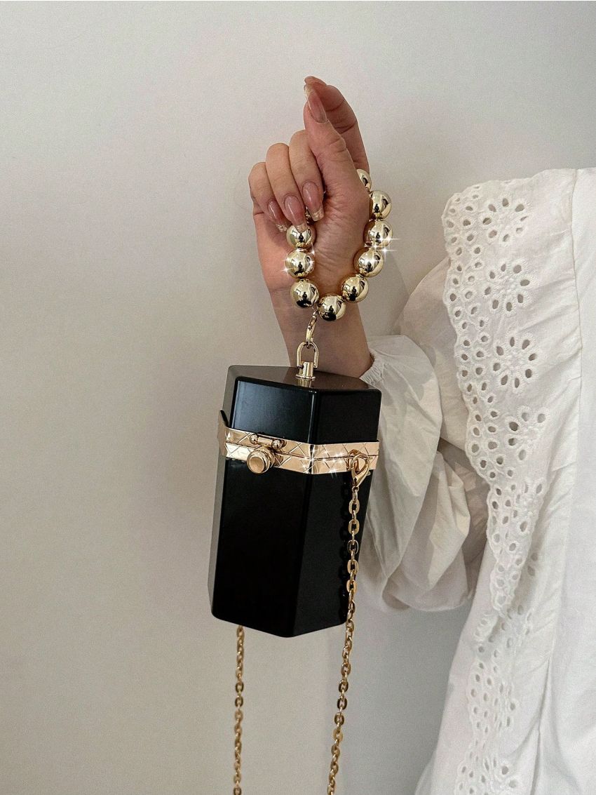 Mini Bucket Bag Chain PU