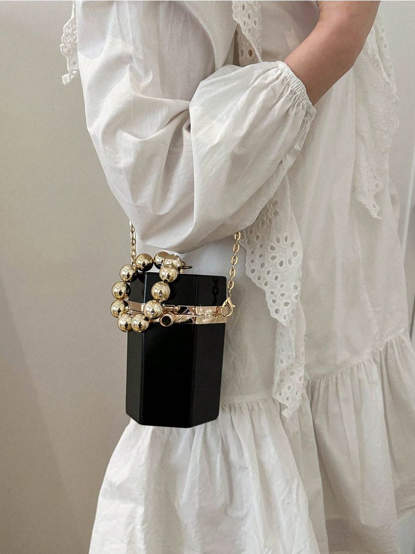 Mini Bucket Bag Chain PU