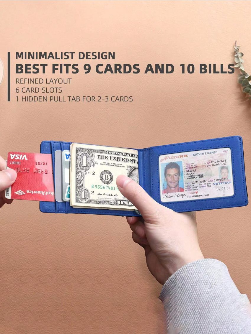 Black Card Holder Geometric Pattern PU Multi-Card Card Organizer for Storage Credit Cards