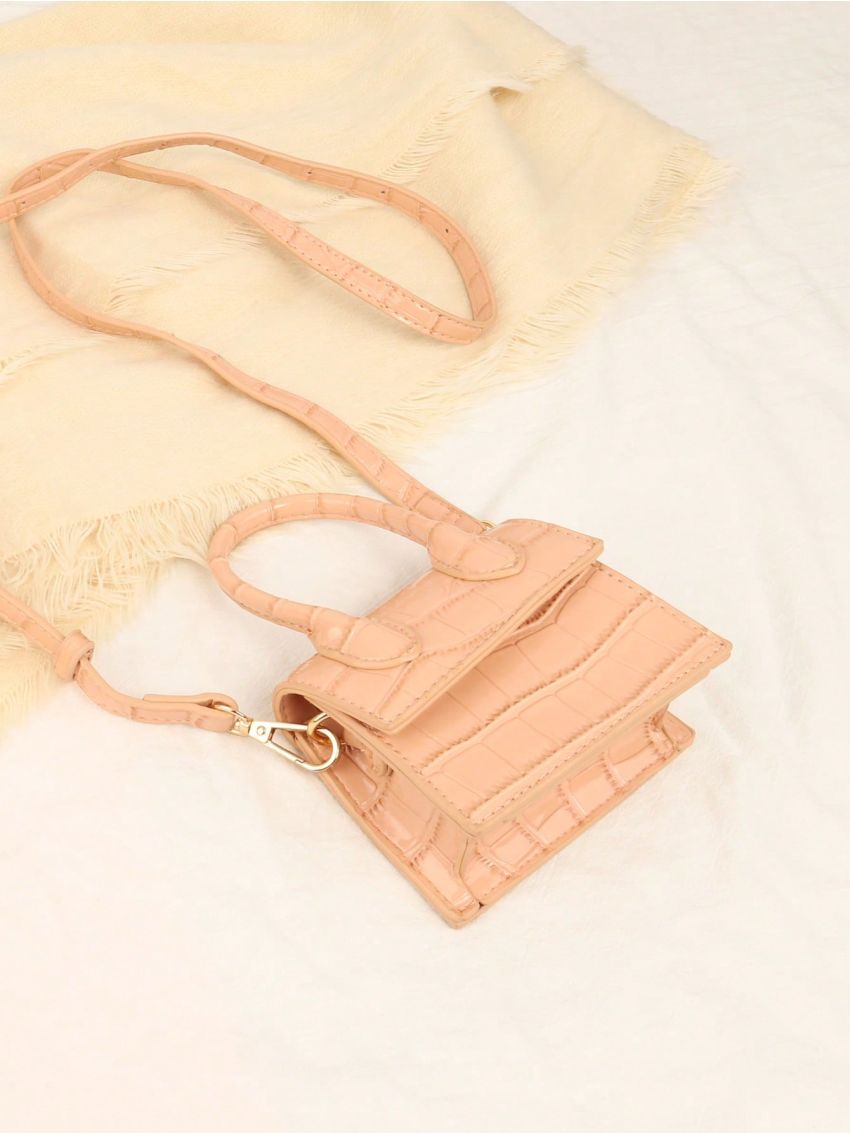 Mini Flap Square Bag Geometric Pattern