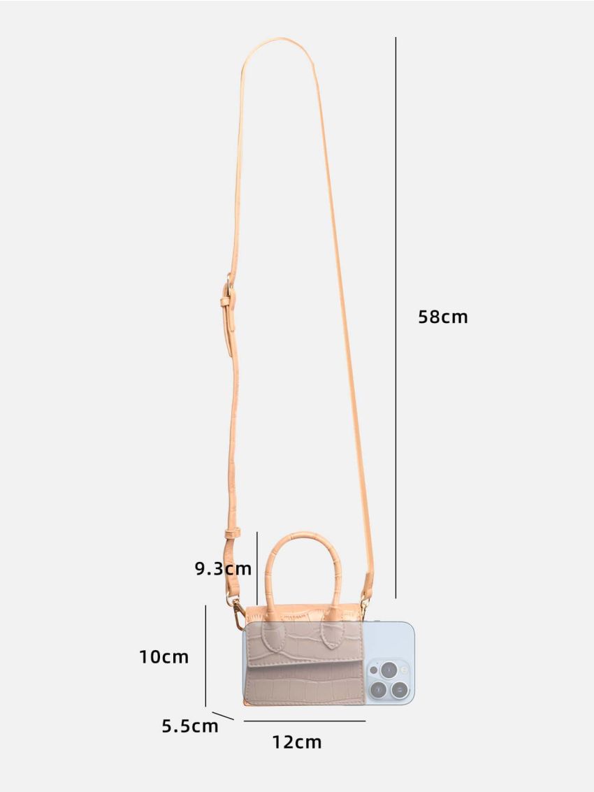 Mini Flap Square Bag Geometric Pattern