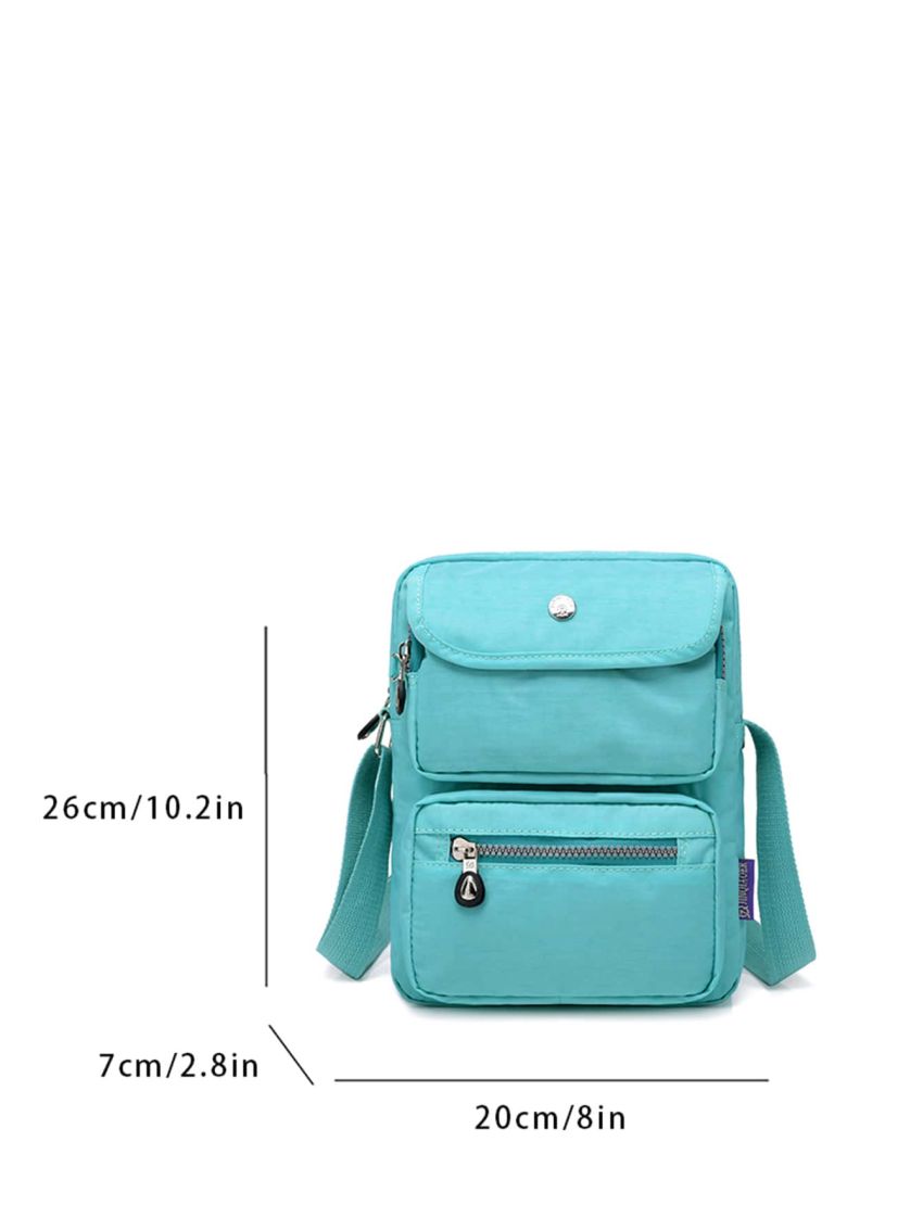 Mini Square Bag Studded Detail Multi-Pocket