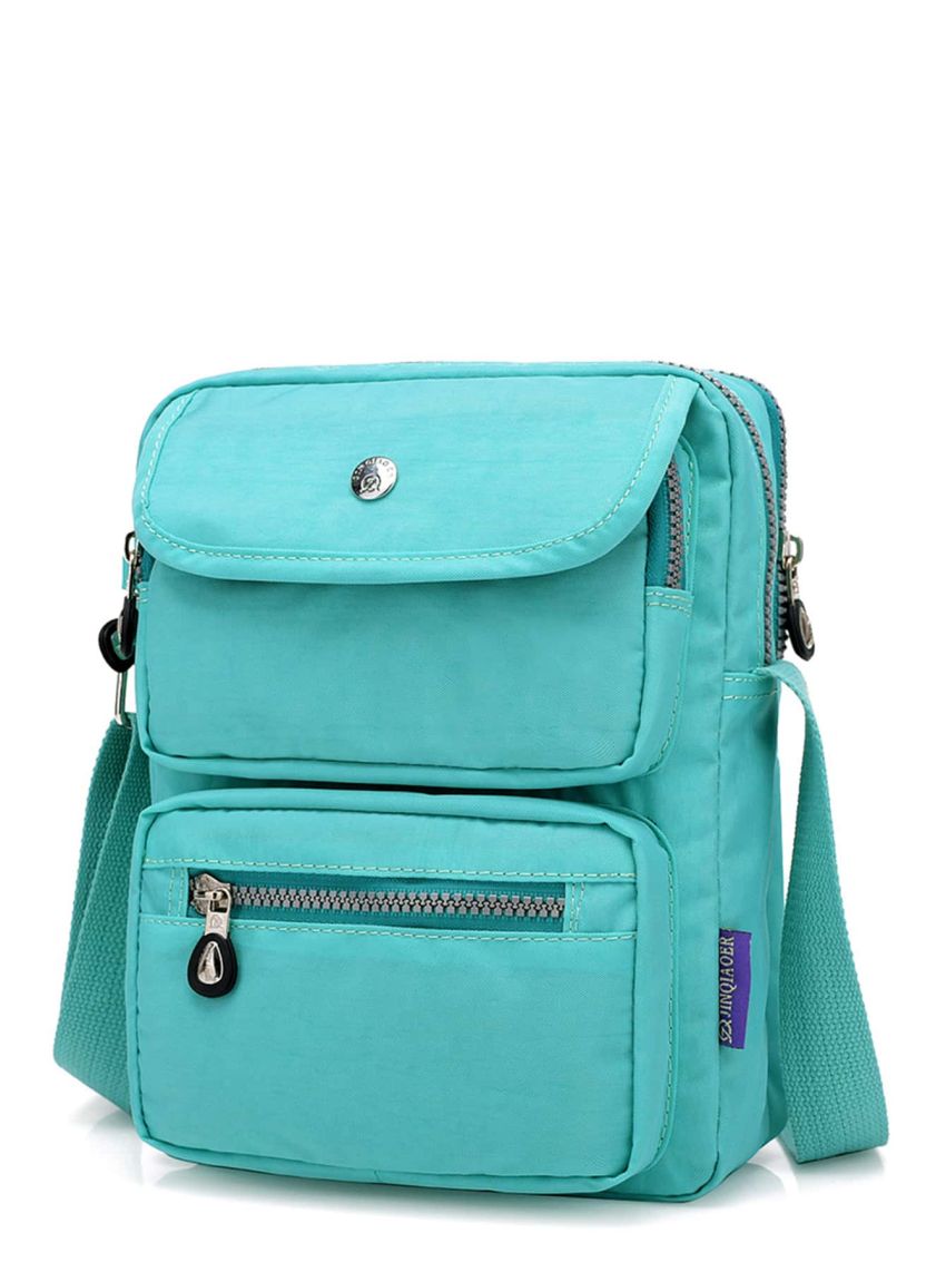 Mini Square Bag Studded Detail Multi-Pocket