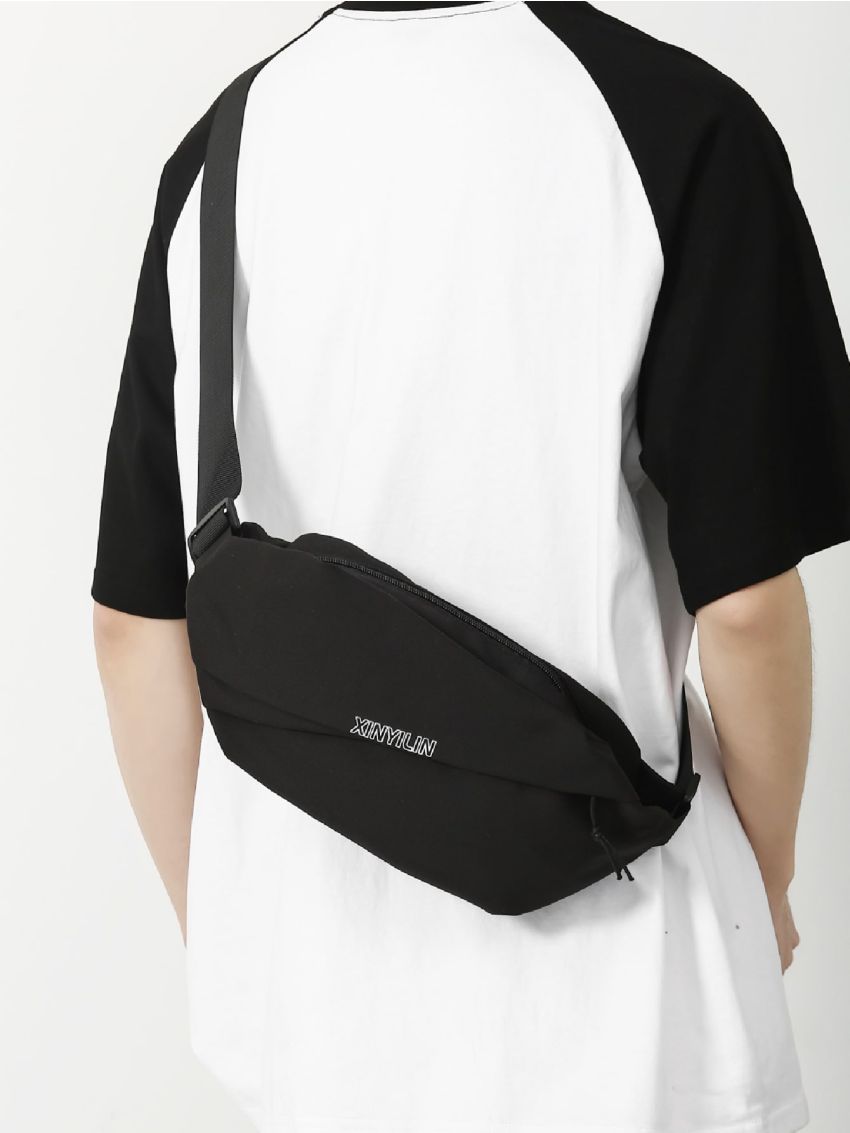 Medium Waist Bag Letter Detail