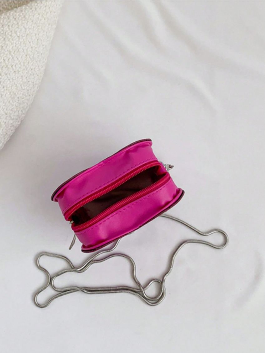 Sequin Decor Novelty Bag Mini Zipper