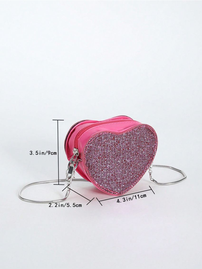 Sequin Decor Novelty Bag Mini Zipper