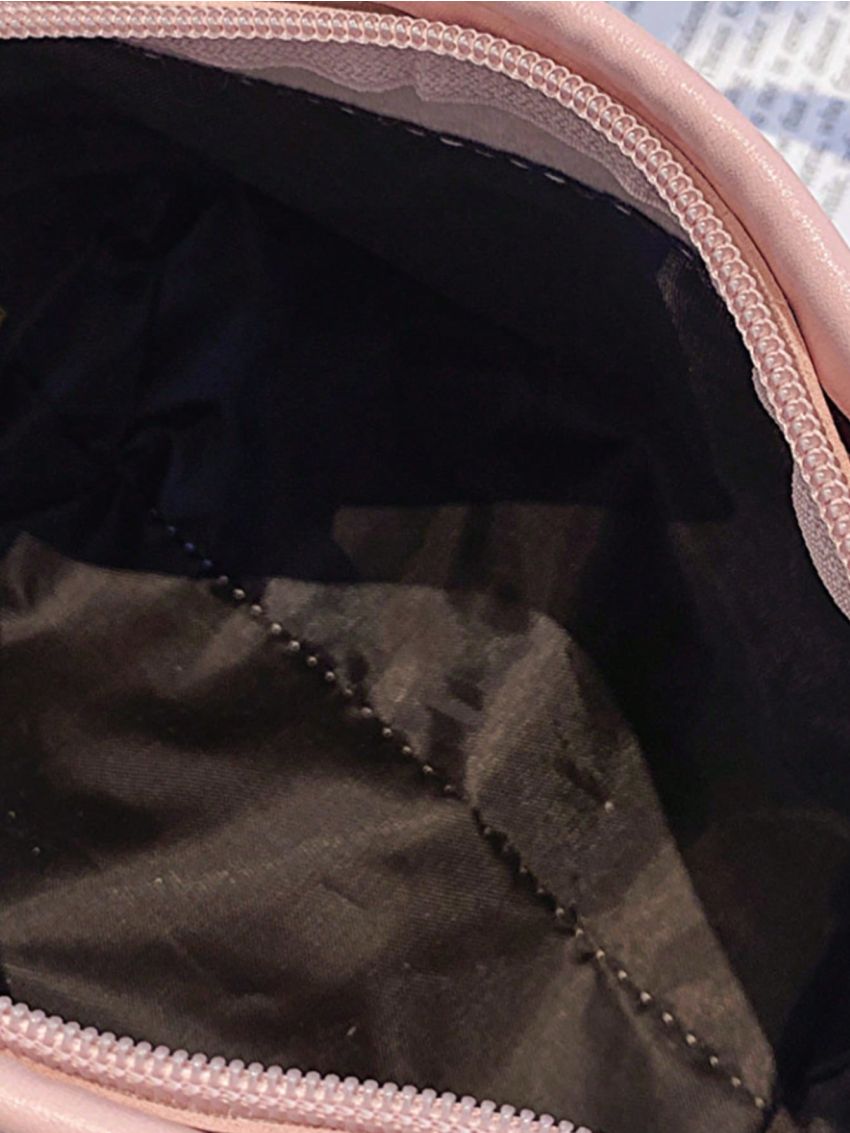 Plaid Pattern Square Bag Mini With Bag Charm