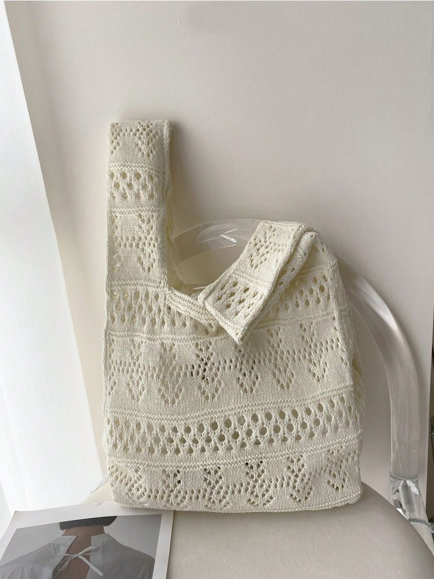 Medium Crochet Bag Hollow Out Design Minimalist