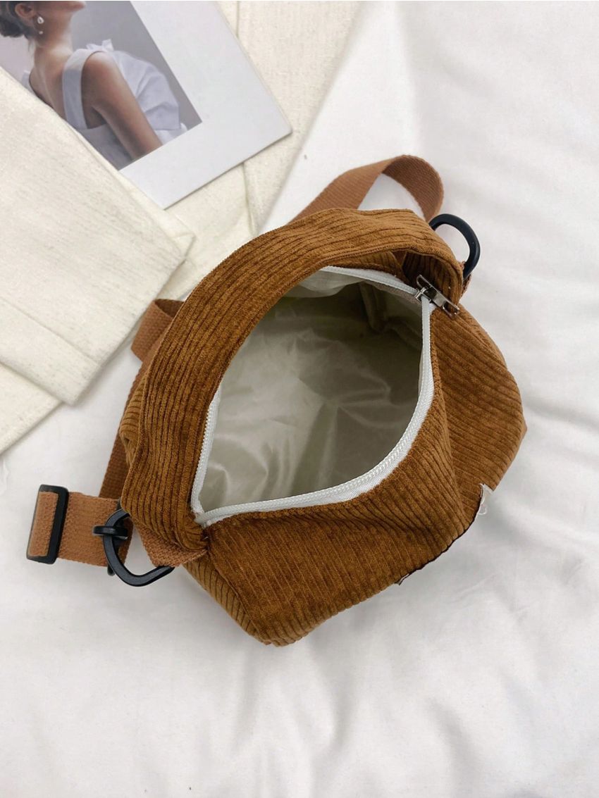 Cartoon Patch Decor Hobo Bag Mini Portable