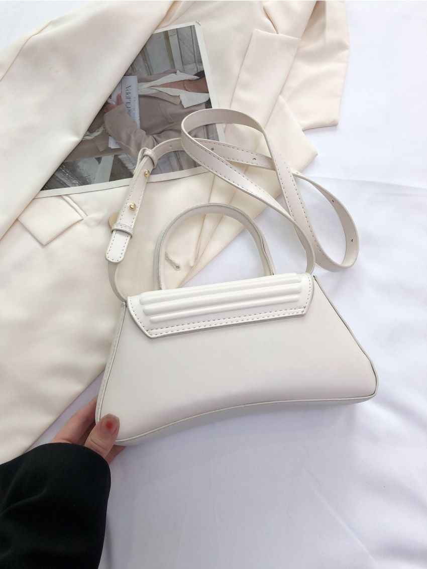 Small Satchel Bag Letter Detail Top Handle