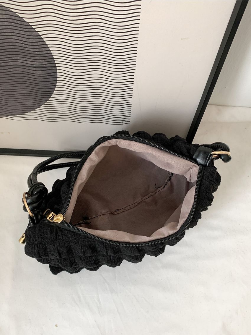 Minimalist Textured Shoulder Bag