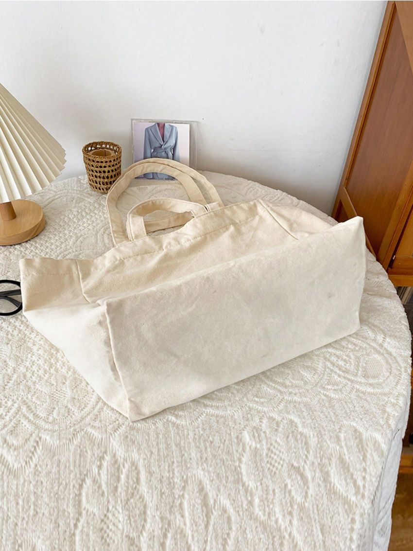 Small Shopper Bag Letter Print For Daily Outing