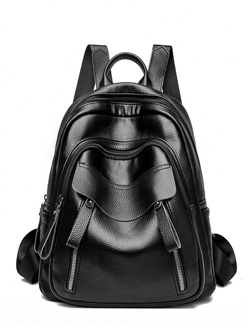 Medium Fashion Backpack Solid Color