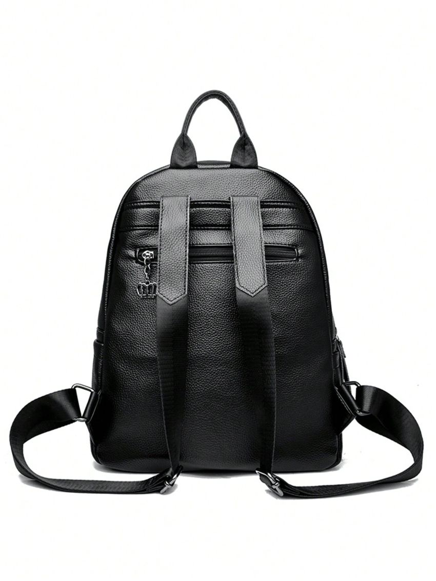 Medium Fashion Backpack Solid Color