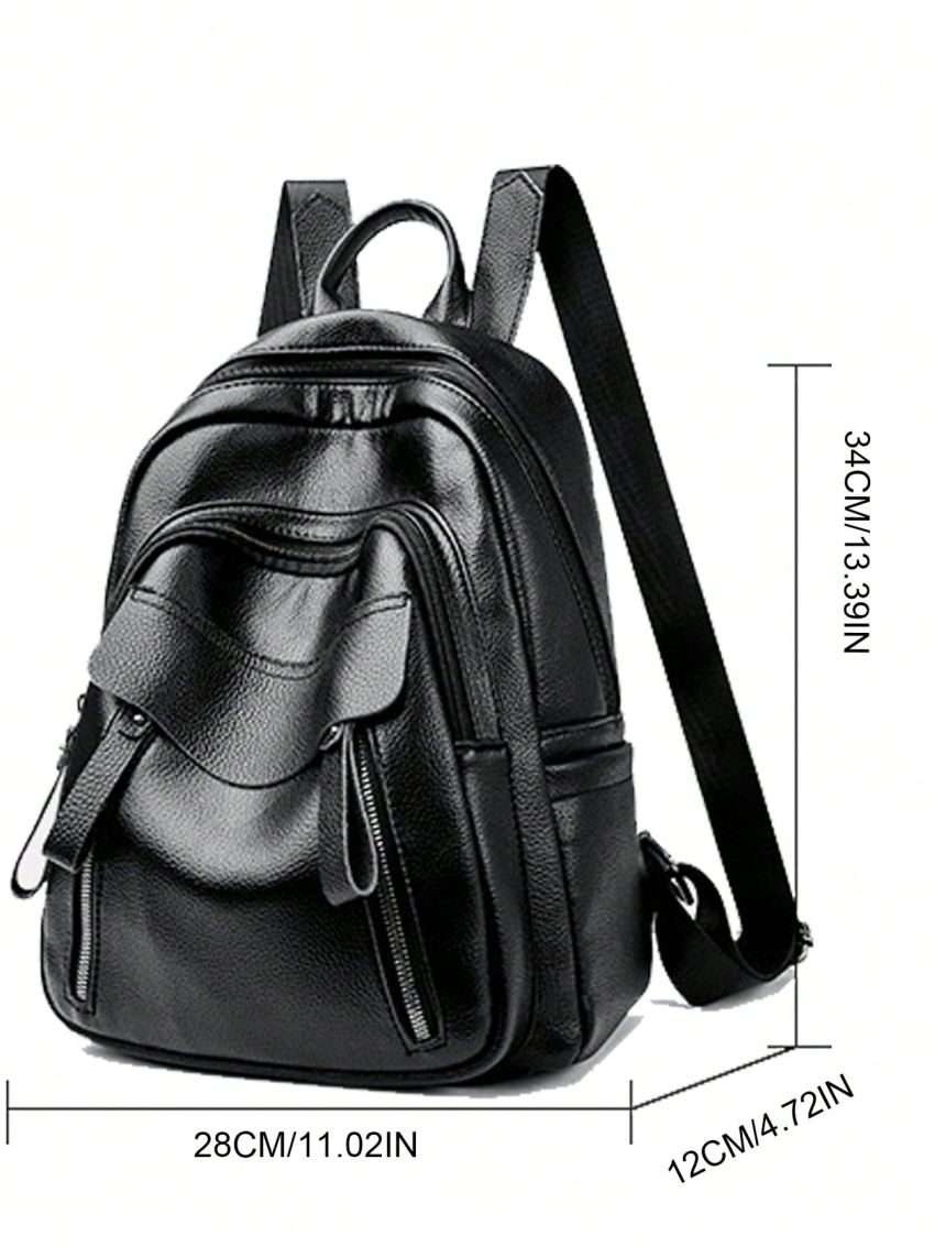 Medium Fashion Backpack Solid Color