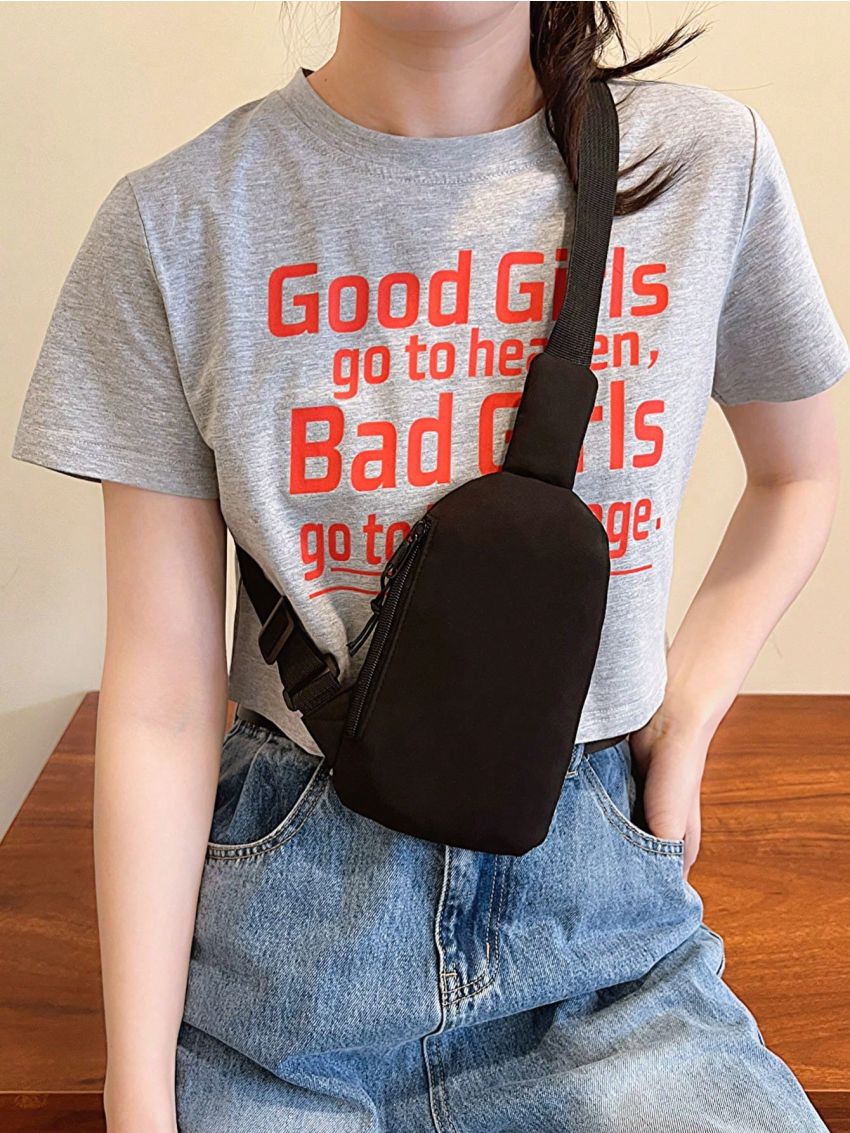 Breast Package Waterproof Outdoor Sports Bag Nylon Korean-Style Waist Bag Fanny Pouch Crossbody Bag