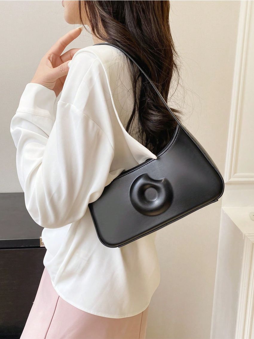 Fashion Solid Color Donut Impressed Women's Bag Shoulder Bag