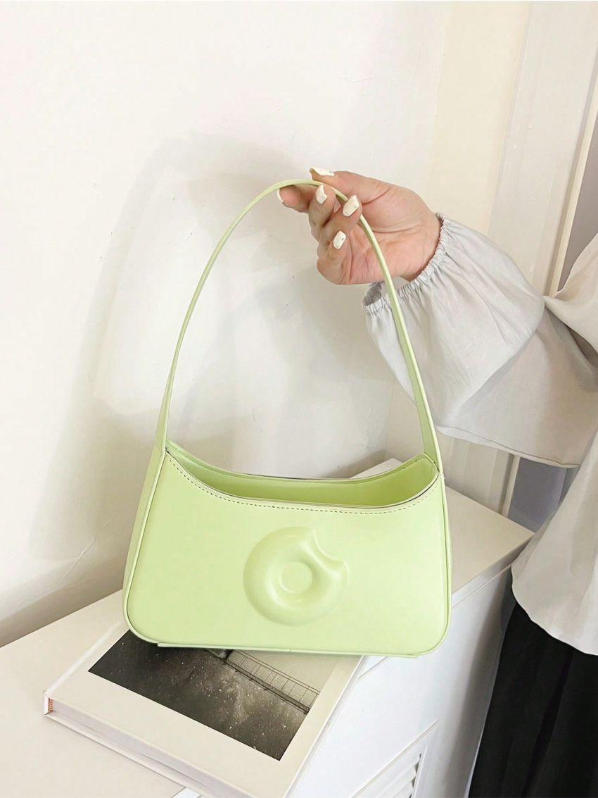 Fashion Solid Color Donut Impressed Women's Bag Shoulder Bag
