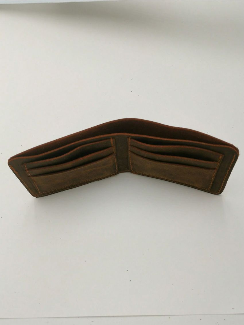 Genuine Leather Small Wallet Bifold