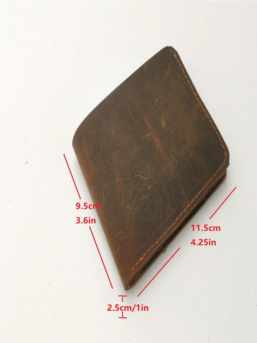 Genuine Leather Small Wallet Bifold