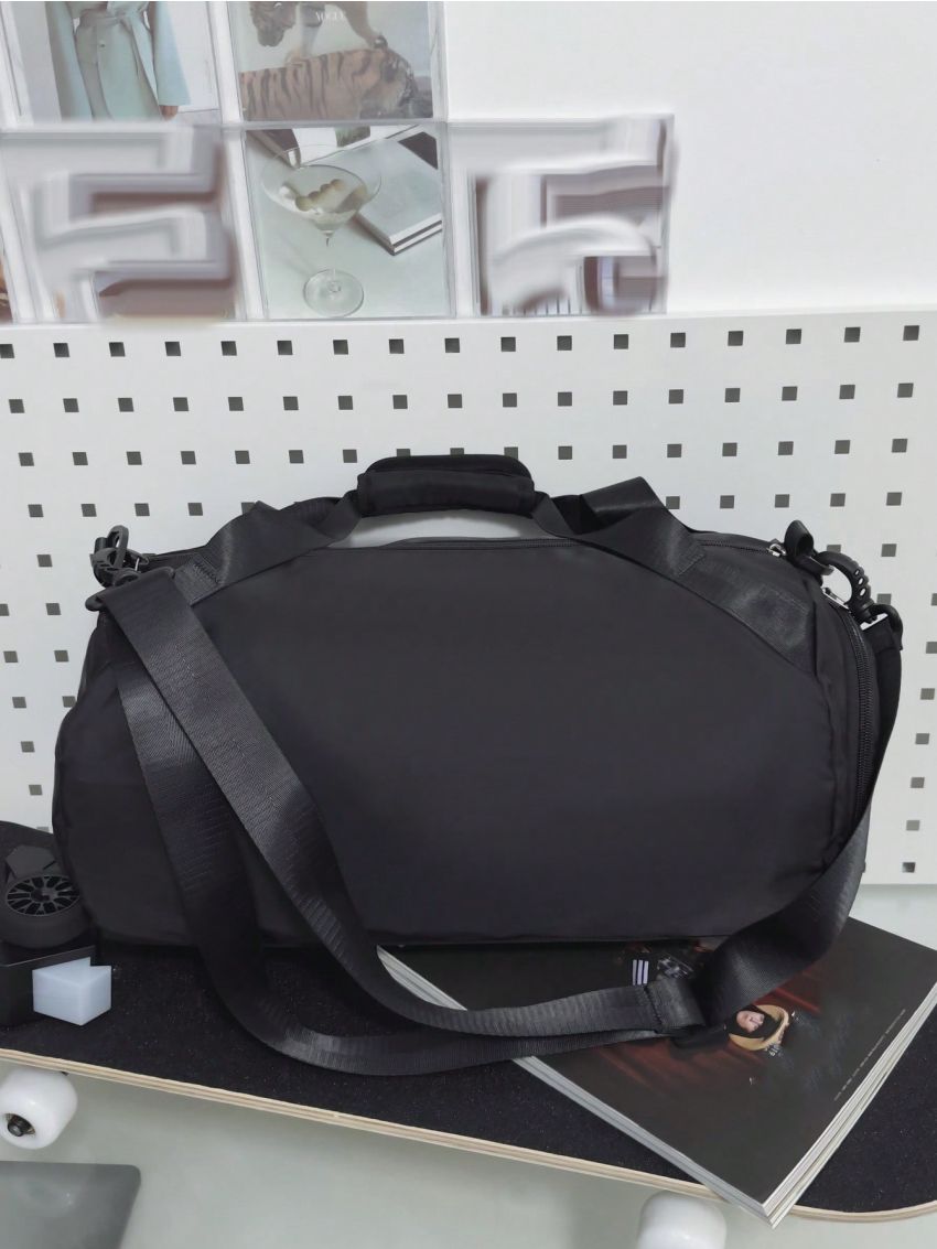 Polyester Gym Bag Letter Graphic