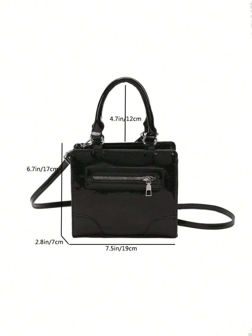Minimalist Square Bag Mini Black