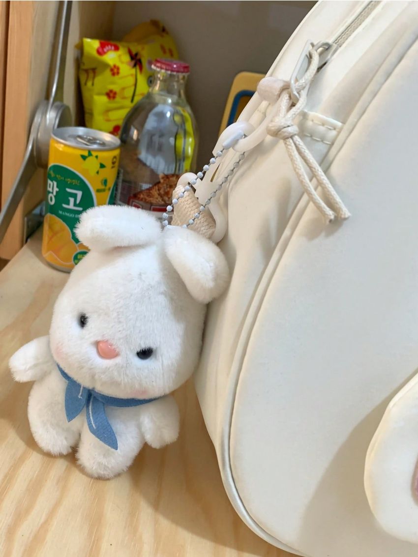 Nylon Novelty Bag With Bag Charm Ear Decor