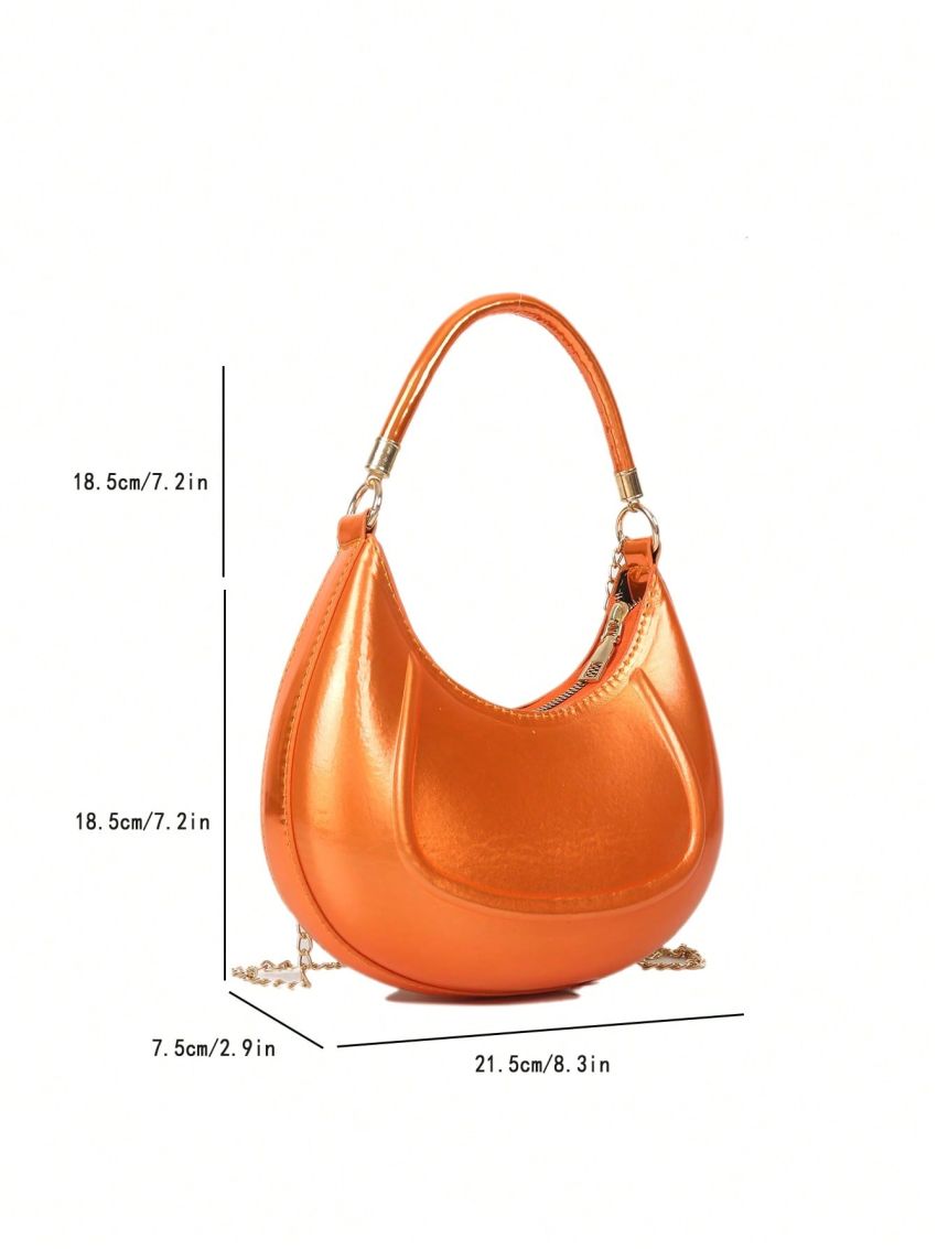 Minimalist Hobo Bag Small Funky Zipper