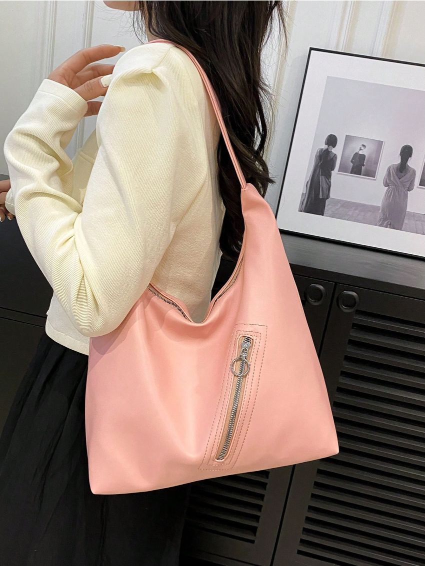 Fashion Solid Color Large Capacity Women's Bag Shoulder Bag