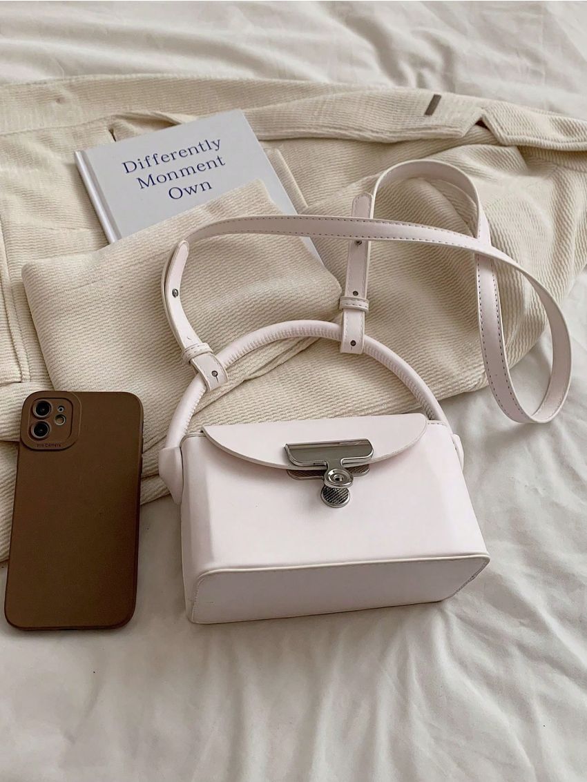 Mini Bucket Bag Metal Decor