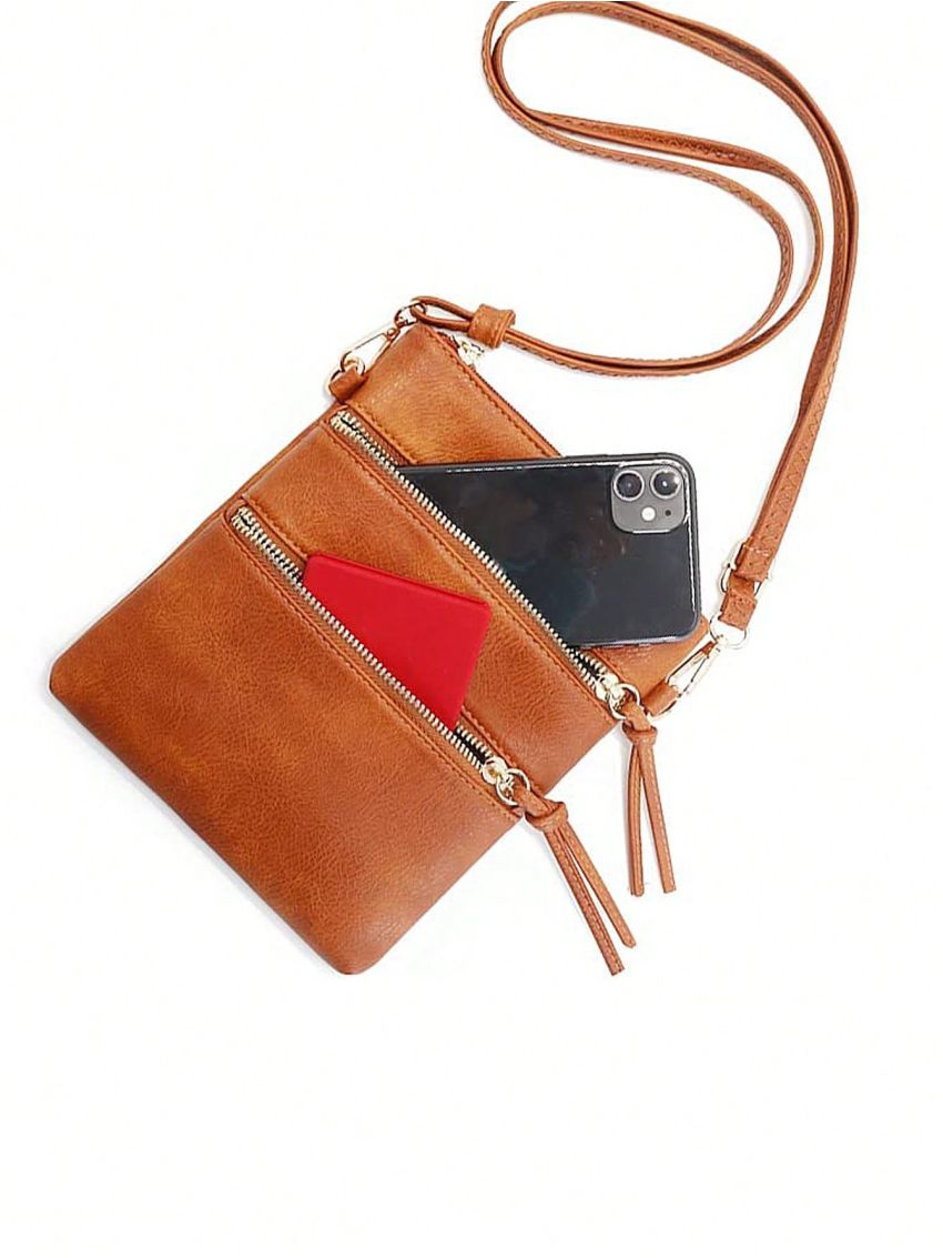 Minimalist Phone Wallet Zipper Vintage