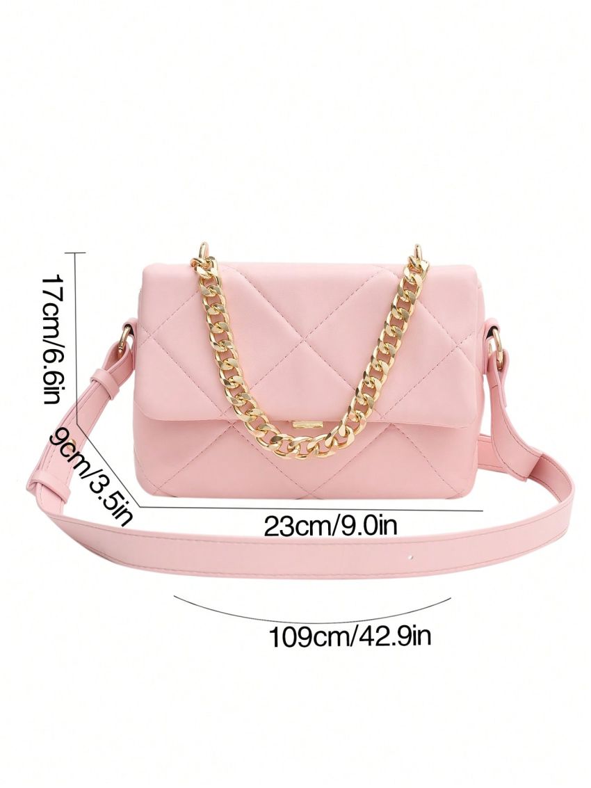 Small Flap Square Bag Quilted Pattern