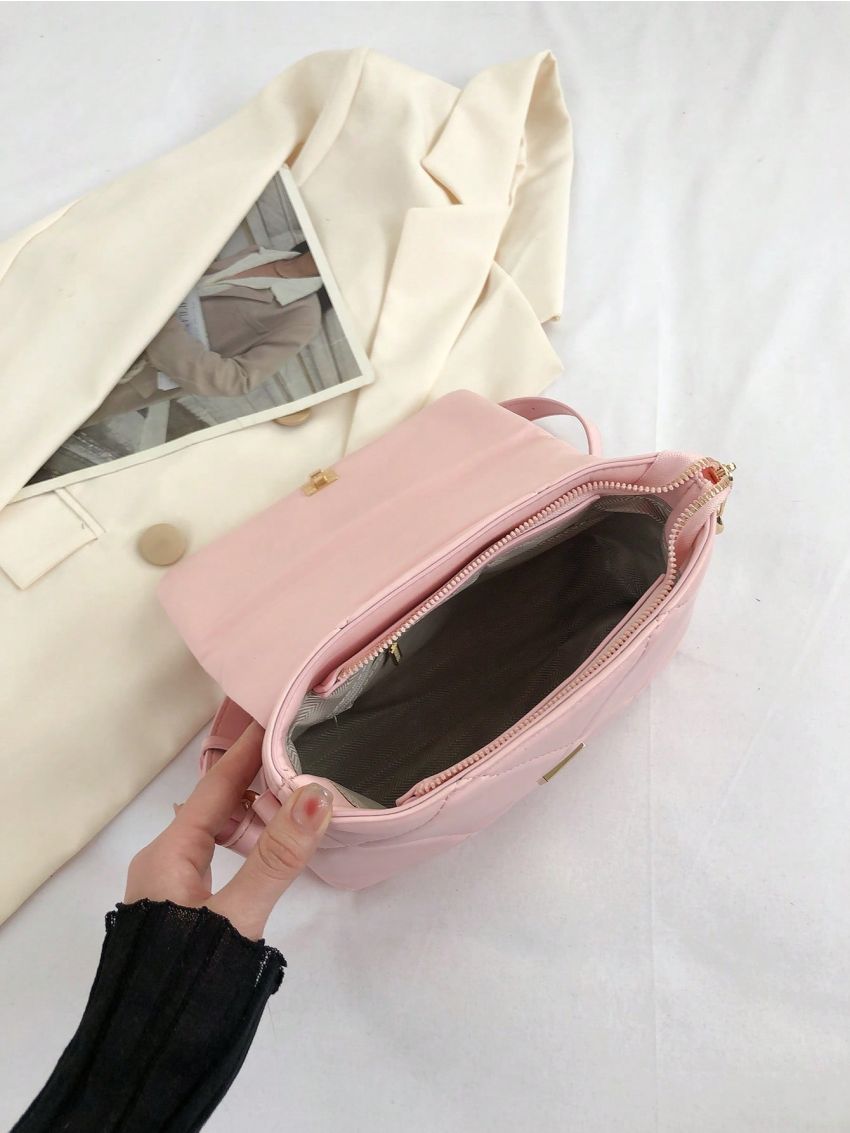 Small Flap Square Bag Quilted Pattern