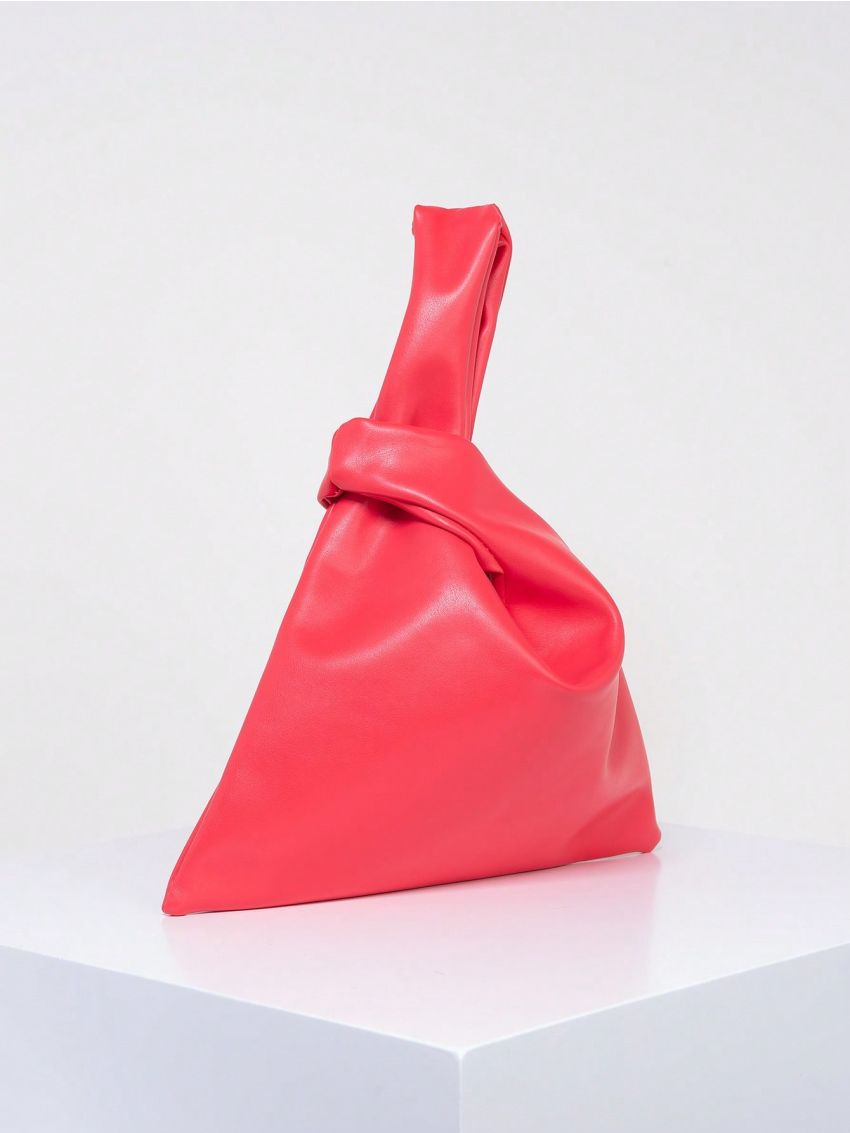 Small Minimalist Top Handle Bag Solid Color