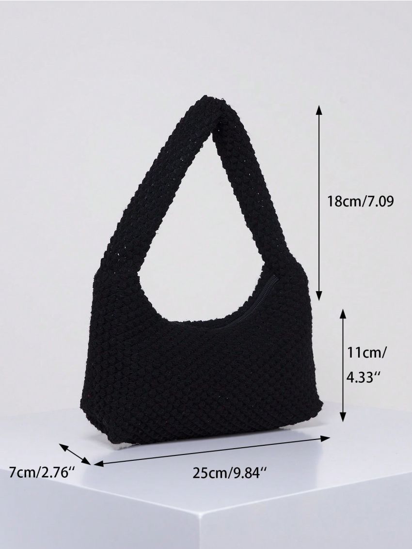 Medium Baguette Bag Solid Color