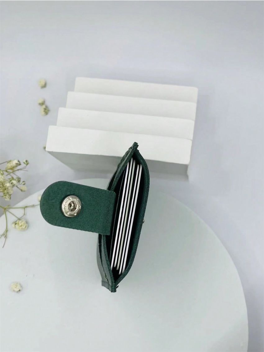 Minimalist Card Holder Snap Button