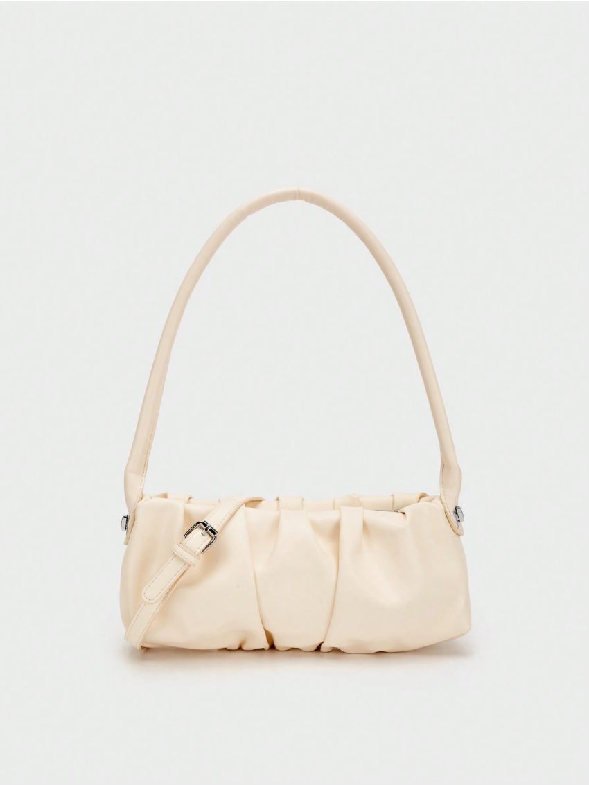 Medium Ruched Bag Solid Color