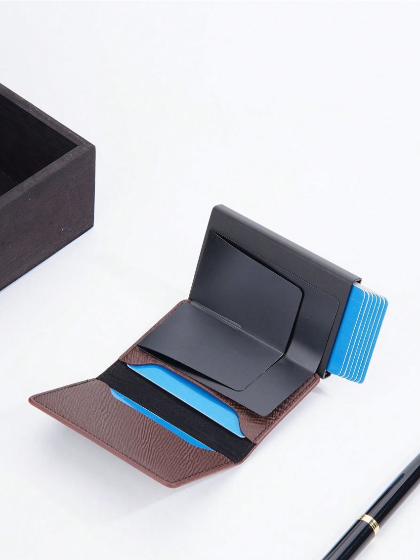 Colorblock Pop Out Card Holder Card Slot