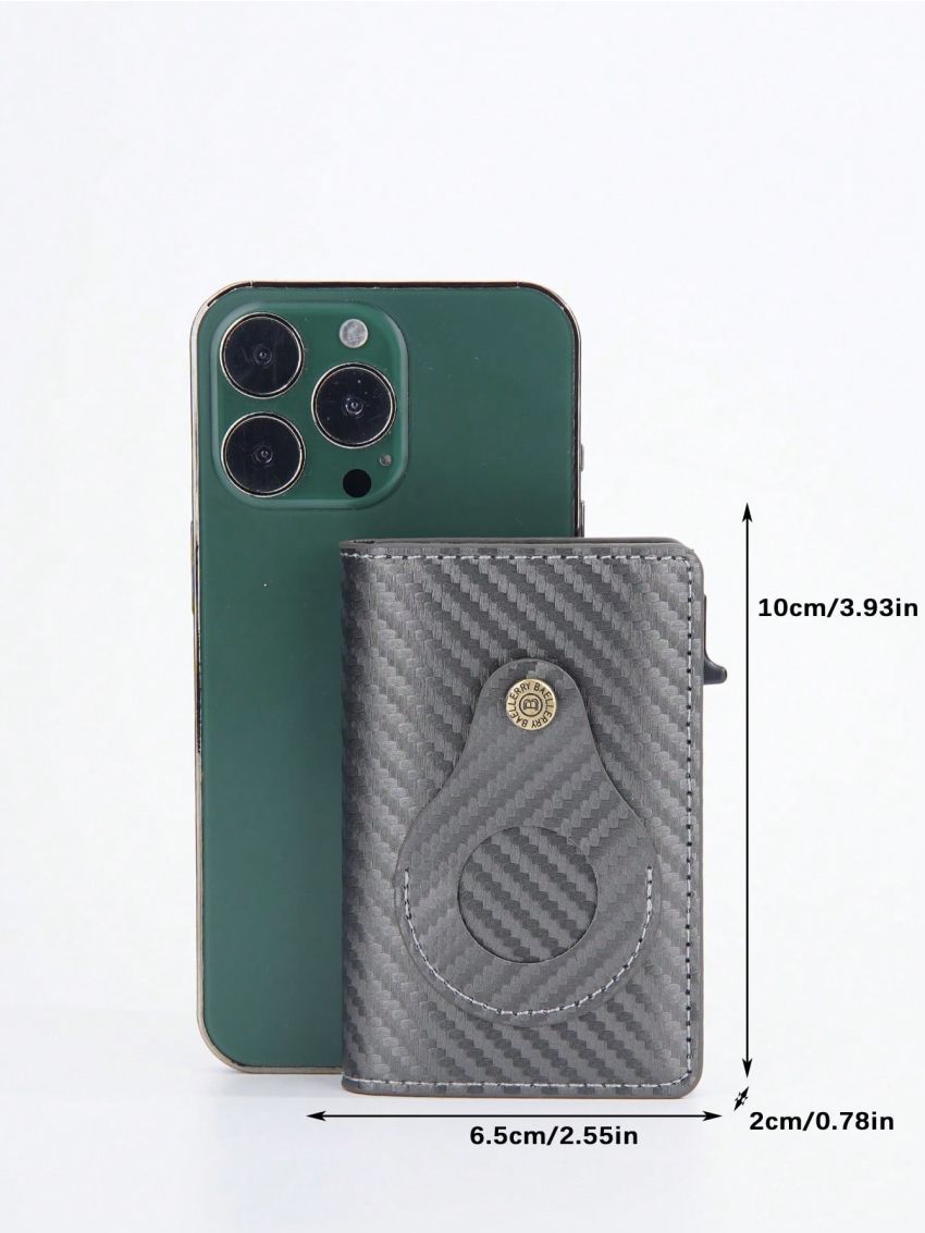 Colorblock Pop Out Card Hold RFID Blocking Card Slot